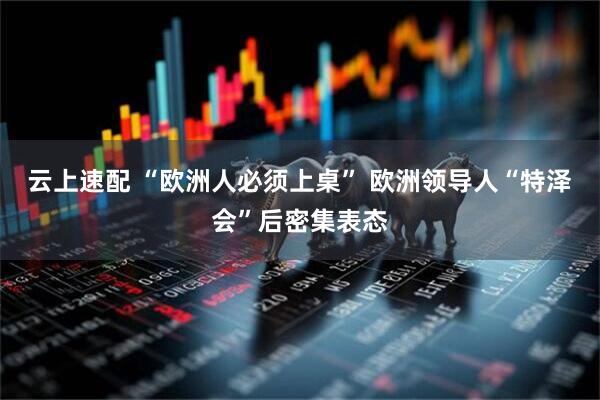 云上速配 “欧洲人必须上桌” 欧洲领导人“特泽会”后密集表态